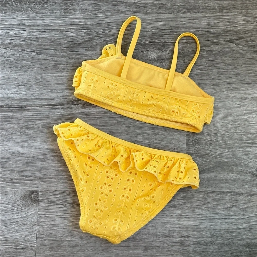 Wonder Nation toddler girls yellow two piece bikini